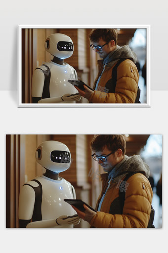 人与机器人互动智能科技新时代探索未来生活