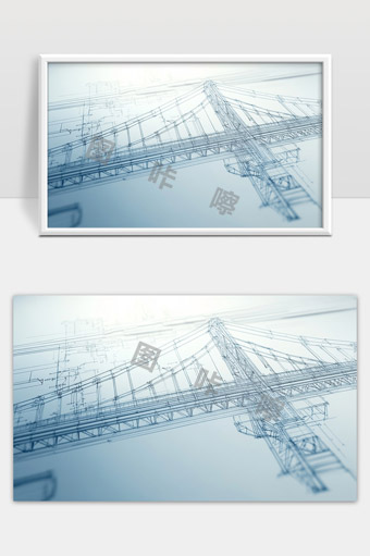 现代钢结构桥梁设计三维蓝图展示