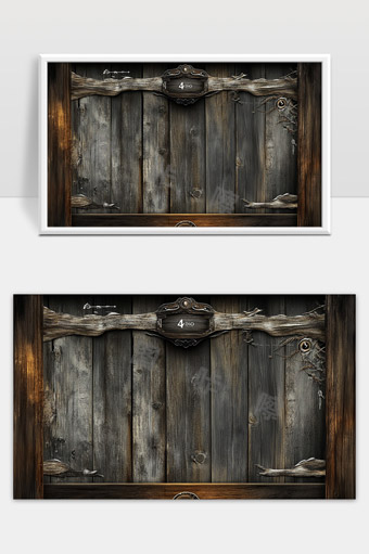 古老木门斑驳岁月遗留历史感强烈