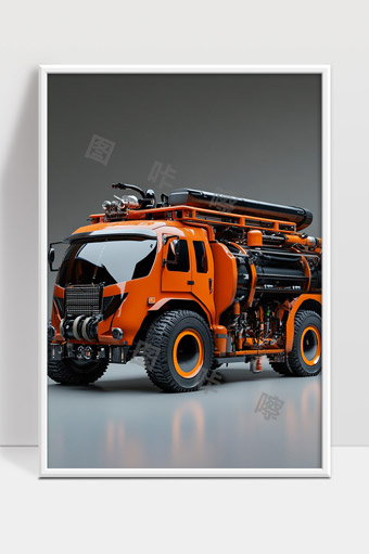 高性能越野工程车辆展示智能多功能设计