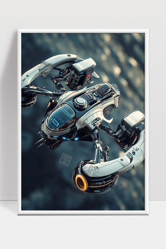 未来机械臂飞行器智能机器人高科技操控系统