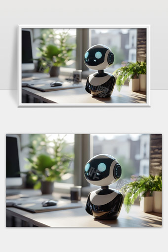 智能机器人办公桌上助理未来科技应用场景