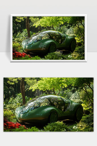 未来科技绿色生态环保智能汽车设计理念