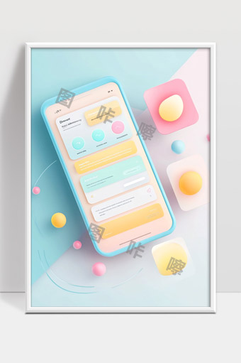 渐变色手机界面设计现代简约风格用户体验提升