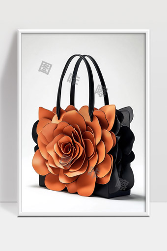 立体花朵设计时尚个性女士手提包