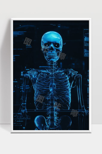 数字化人体骨骼三维扫描虚拟现实医学技术展示