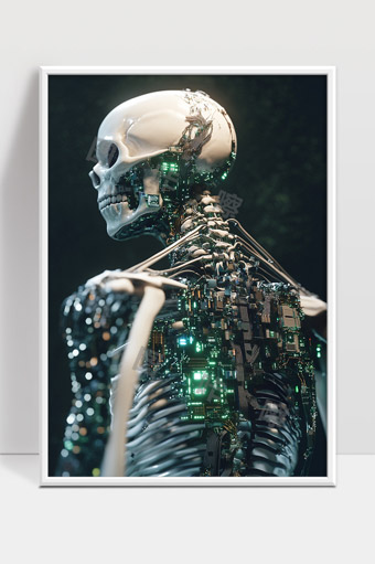 科技与生物融合的未来人类机械骨骼系统