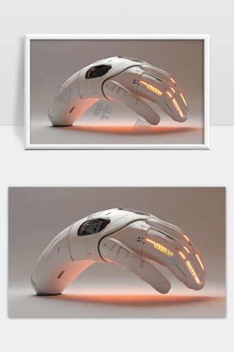 未来科技感机械手臂智能机器人设计展示