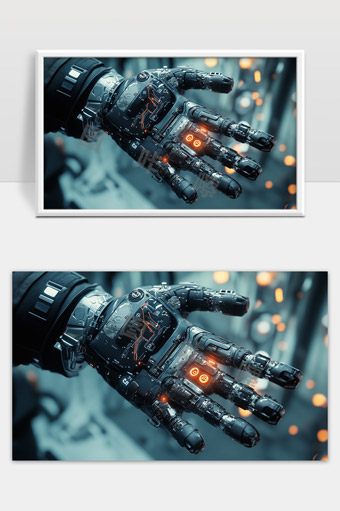 未来高科技机械手臂展示智能控制与精准操作