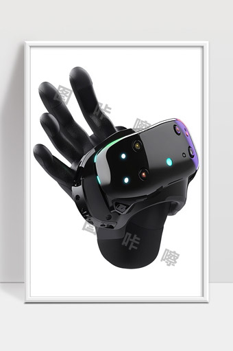 高科技虚拟现实手套未来智能交互设备展示