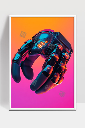 未来科技感机械手套高科技智能机器人装置