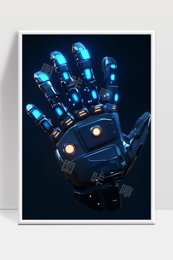 未来科技感机械手臂智能机器人仿生手设计理念