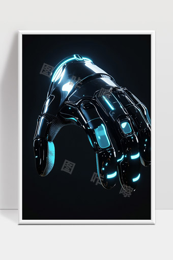 未来科技感强烈的机械智能仿生手臂展示
