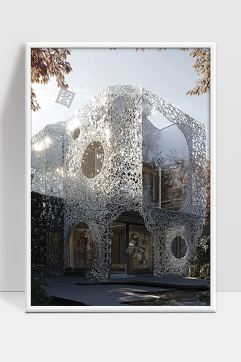 现代雕塑风格的创新建筑外观设计艺术