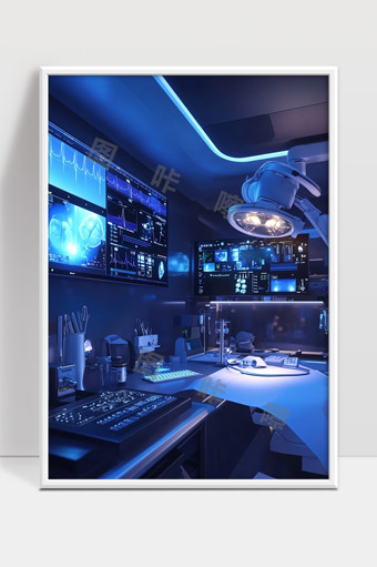 现代高科技智能手术室医疗设备展示