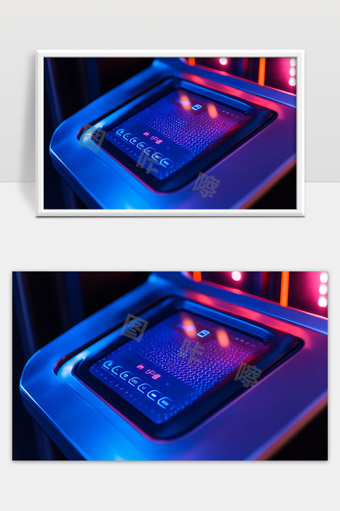 未来感智能触控面板电子设备显示屏幕