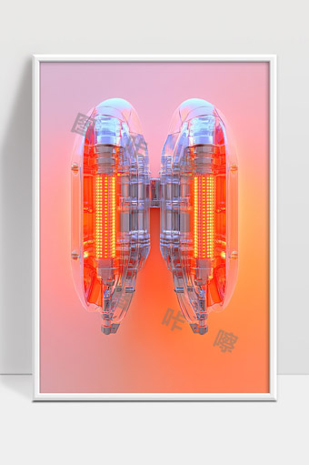 透明科技感未来主义创新灯光装置设计艺术