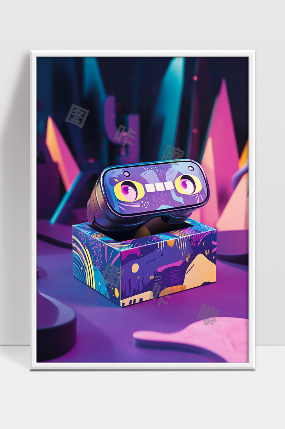 未来科技感儿童教育智能机器人形象设计