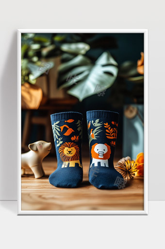 可爱儿童狮子图案纯棉袜子秋冬保暖款式推荐