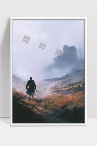 迷雾中孤独骑士踏上通往古堡的旅程