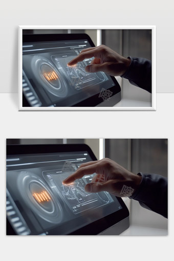 智能触控屏幕操作未来科技界面展示