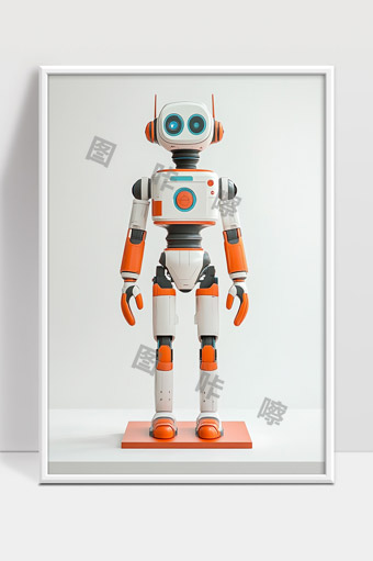未来科技感智能服务机器人形象设计展示