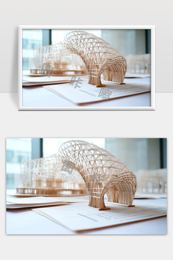 现代建筑结构模型展示未来创新设计思路
