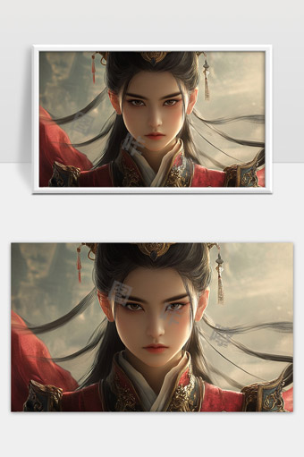 古风女战士英姿飒爽气势逼人画面震撼