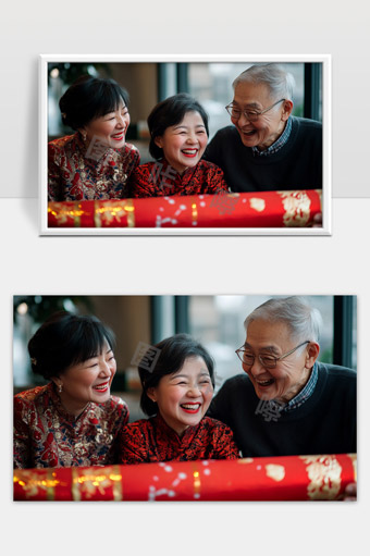 欢聚一堂共庆佳节幸福温馨家庭时光