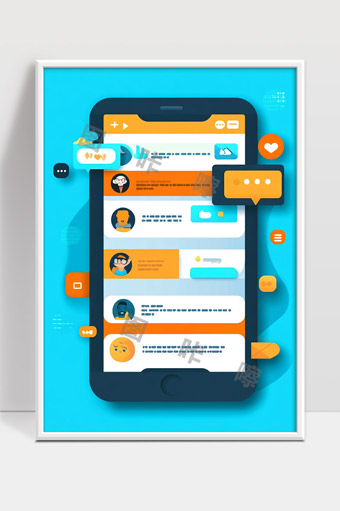 手机社交聊天界面动态消息互动设计