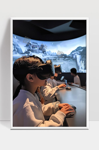 虚拟现实体验科技新世界沉浸式互动游戏