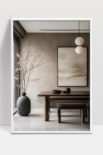 极简日式风格餐厅设计自然禅意静谧空间