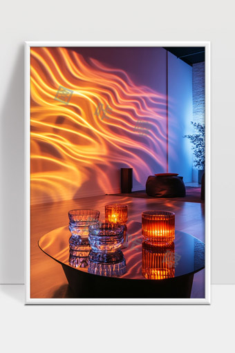 现代家居氛围灯光营造温馨舒适空间效果图