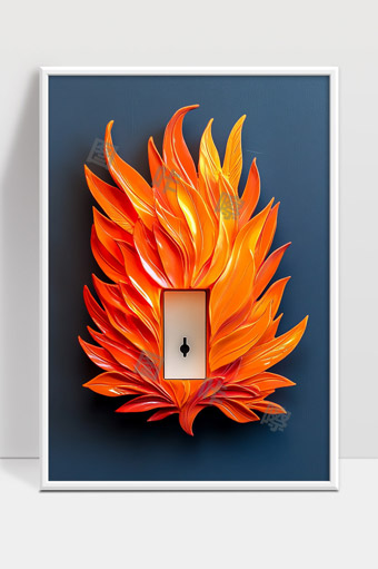 创意火焰形状灯饰设计现代家居装饰艺术