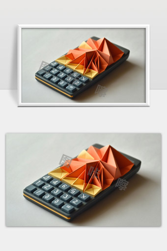 折纸艺术创意结合计算器设计展现创新思维