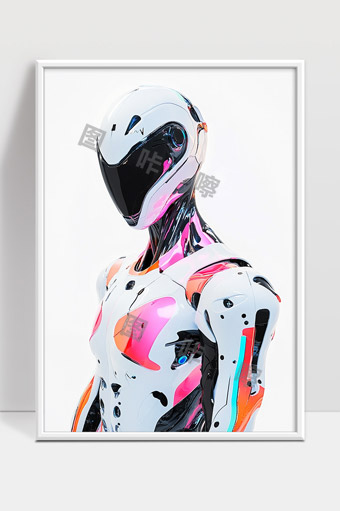 未来科技感智能机器人全身造型设计展示