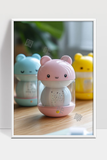 可爱卡通小熊造型空气净化器摆件