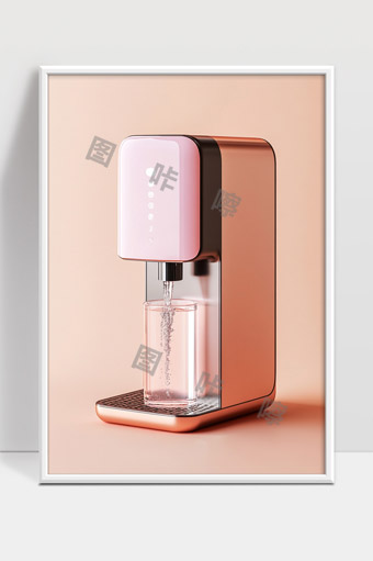 现代时尚家用净水器简约设计和智能显示