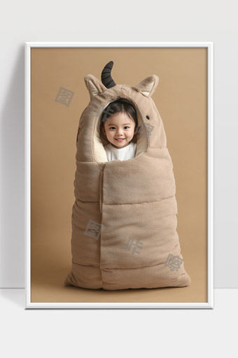 可爱羊角动物婴儿睡袋宝宝秋冬保暖用品推荐