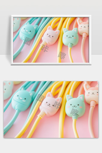 可爱卡通动物造型电线保护套儿童创意防护罩