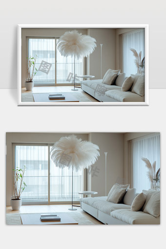 简约现代风格温馨舒适客厅家居布置设计