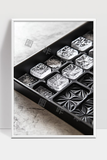 创意雕花方形冰块冰格现代厨房冰模具展示