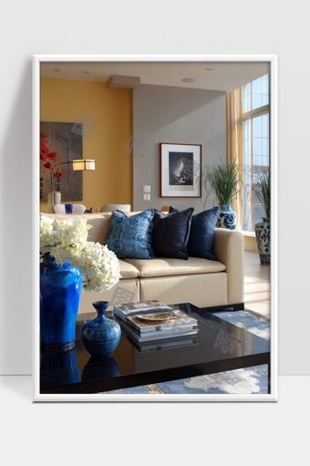 现代简约风格温馨居家客厅布置与装饰设计