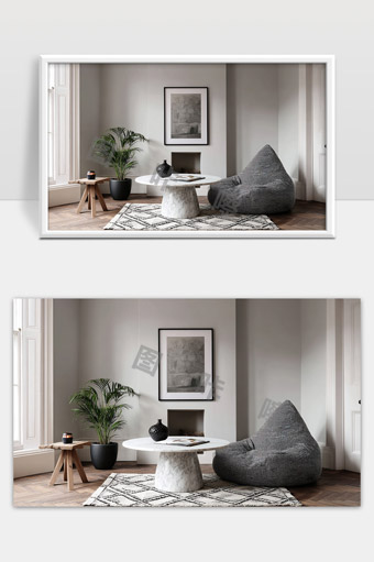 现代简约风格客厅布置舒适自然居家空间设计