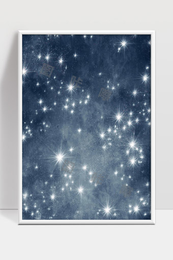 璀璨星空银河闪耀点点繁星灿烂夜景