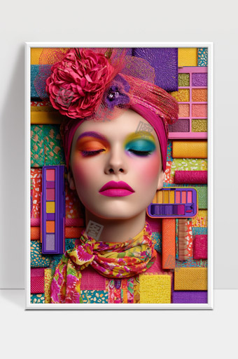 彩妆艺术与时尚创意完美融合展现女性魅力