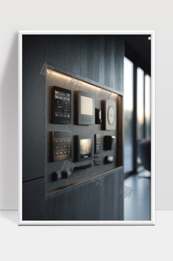 现代智能家居控制面板多功能集成设计展示