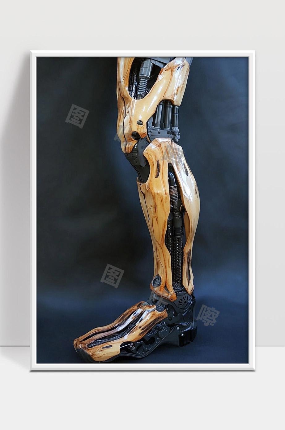 仿生机械腿与木质外骨骼结构设计