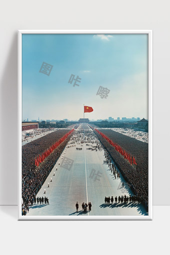 天安门广场盛大阅兵庆典场面壮观