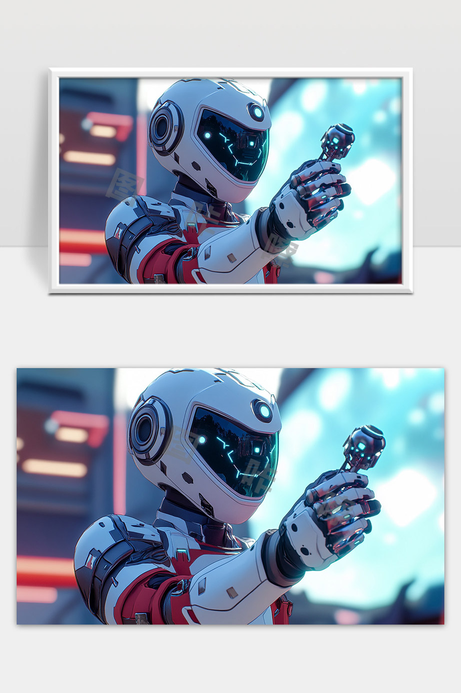 未来科技智能机器人展示尖端人工智能科技成果